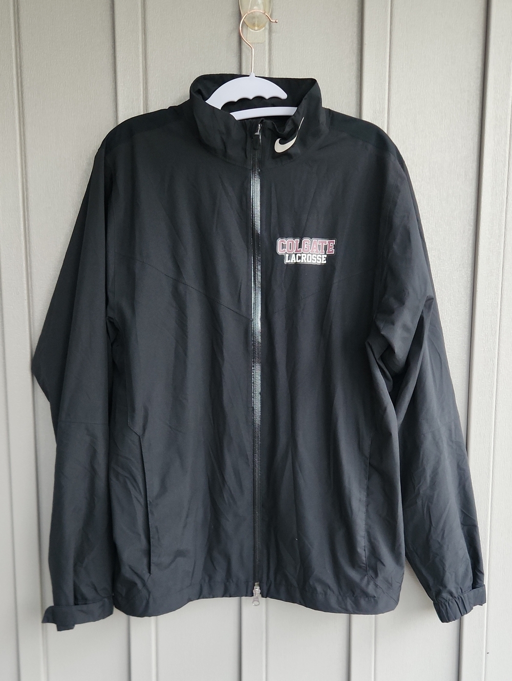 Nike Black Colgate Lacrosse Windbreaker Jacket S